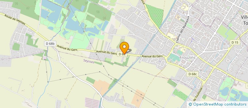 localisation de l'entreprise MADAME GENEVIEVE DELPORTE  FROUZINS