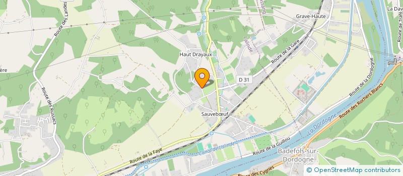 localisation de l'entreprise MADAME GENEVIEVE DENYS  LALINDE