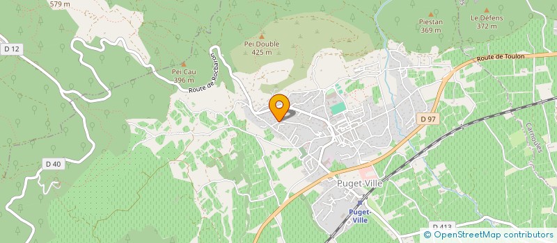 localisation de l'entreprise MADAME GENEVIEVE DEPRAD  PUGET-VILLE