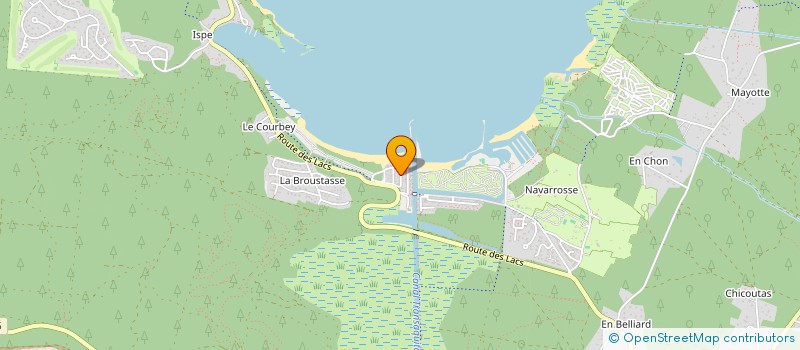 localisation de l'entreprise MADAME GENEVIEVE DEREUMAUX  BISCARROSSE