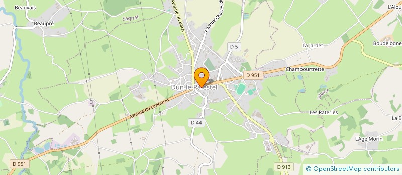 localisation de l'entreprise MADAME GENEVIEVE DEVALS à DUN-LE-PALESTEL