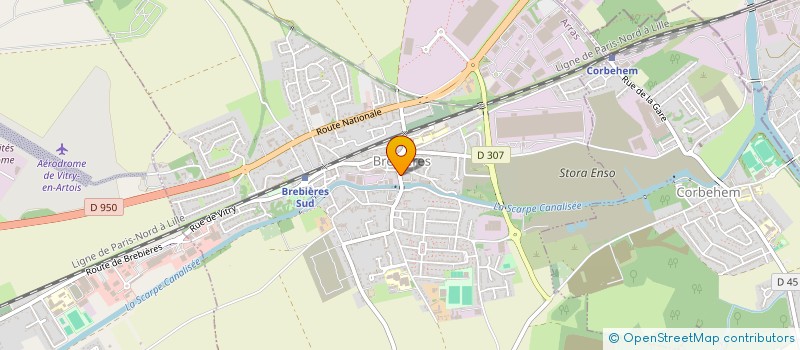 localisation de l'entreprise MADAME GENEVIEVE DOUCET à BREBIERES