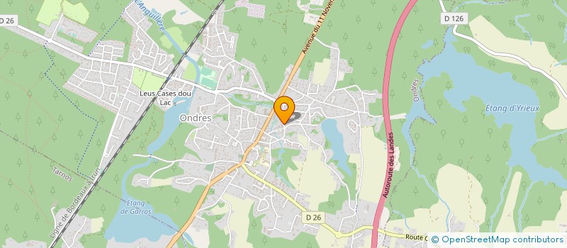 localisation de l'entreprise MADAME GENEVIEVE DOURTHE  ONDRES