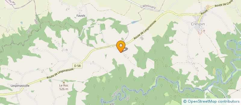 localisation de l'entreprise MADAME GENEVIEVE DOUZIECH  CRESPIN