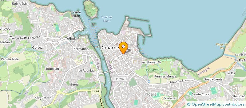 localisation de l'entreprise MADAME GENEVIEVE DREAU à DOUARNENEZ