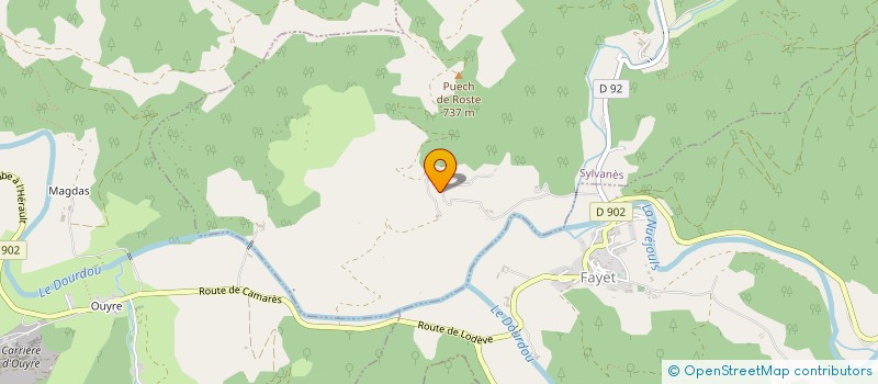 localisation de l'entreprise MADAME GENEVIEVE DRESSAYRE  SYLVANES