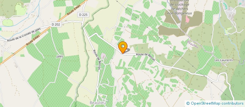 localisation de l'entreprise MADAME GENEVIEVE DUBOIS à SAINT-SAUVEUR-DE-CRUZIERES