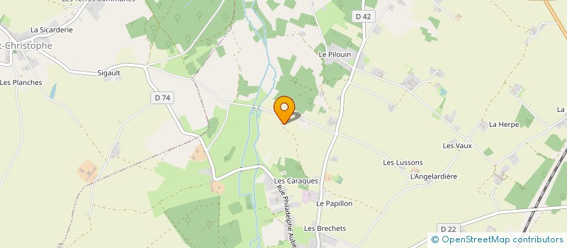 localisation de l'entreprise MADAME GENEVIEVE DUBOIS  SAINT-GERVAIS-LES-TROIS-CLOCHERS