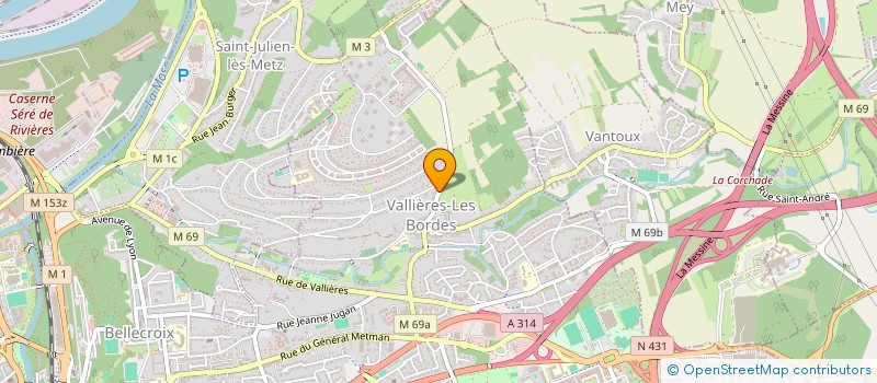 localisation de l'entreprise MADAME GENEVIEVE DUC  METZ