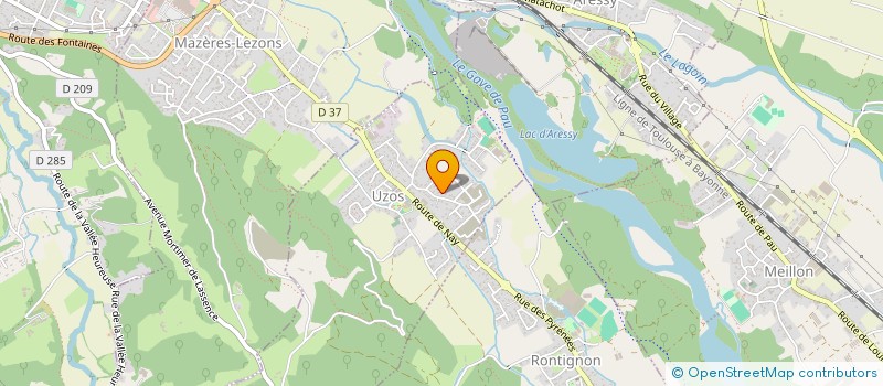 localisation de l'entreprise MADAME GENEVIEVE DUCASSE  UZOS