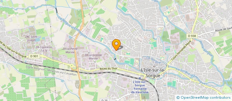 localisation de l'entreprise MADAME GENEVIEVE DUCLAUX  L'ISLE-SUR-LA-SORGUE