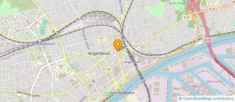 localisation de l'entreprise MADAME GENEVIEVE DUCLOY  ARGENTEUIL