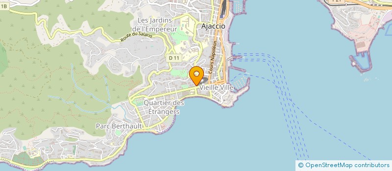 localisation de l'entreprise MADAME GENEVIEVE DUFRESNE  AJACCIO