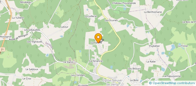 localisation de l'entreprise MADAME GENEVIEVE DUMESTRE à EGLISE-NEUVE-DE-VERGT