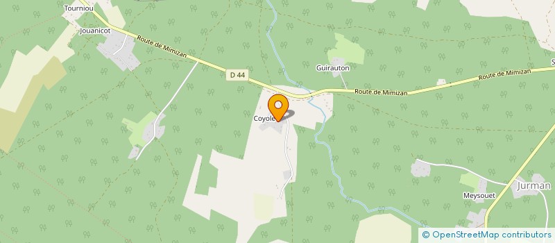 localisation de l'entreprise MADAME GENEVIEVE DUPORT  ESCOURCE