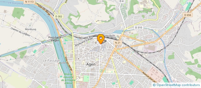 localisation de l'entreprise MADAME GENEVIEVE DURAMOU  AGEN