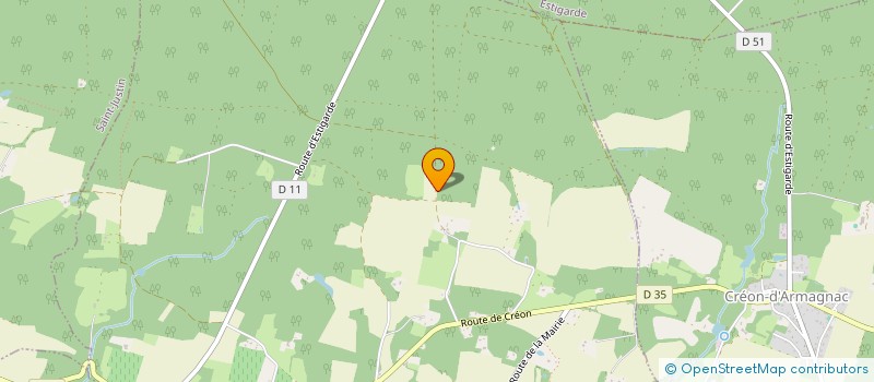 localisation de l'entreprise MADAME GENEVIEVE DURROUX  SAINT JULIEN D'ARMAGNAC