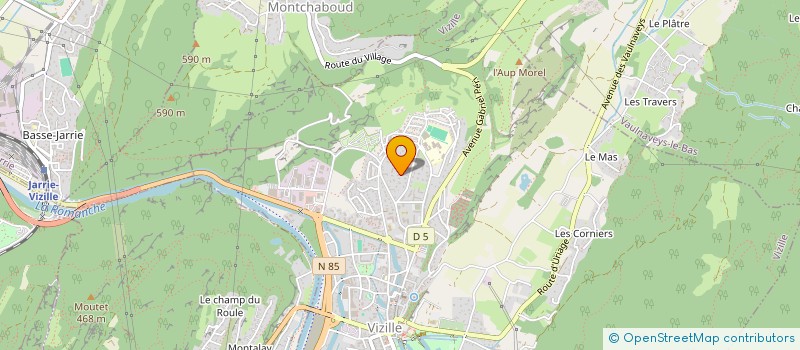 localisation de l'entreprise MADAME GENEVIEVE DUSSERT GIRARD  VIZILLE