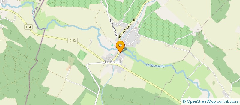 localisation de l'entreprise MADAME GENEVIEVE DUTERNE à LE BREUIL