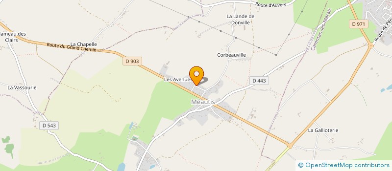 localisation de l'entreprise MADAME GENEVIEVE DUVAL à MEAUTIS