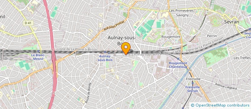 localisation de l'entreprise MADAME GENEVIEVE DUVAL à AULNAY-SOUS-BOIS