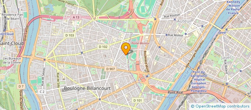 localisation de l'entreprise MADAME GENEVIEVE ELIE à BOULOGNE-BILLANCOURT