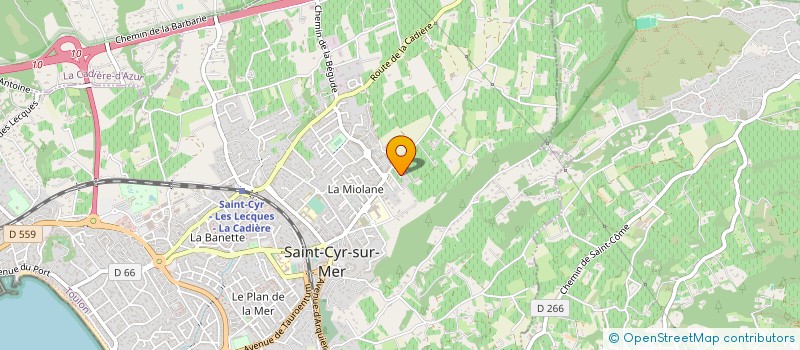 localisation de l'entreprise MADAME GENEVIEVE ESCOFFIER à SAINT-CYR-SUR-MER