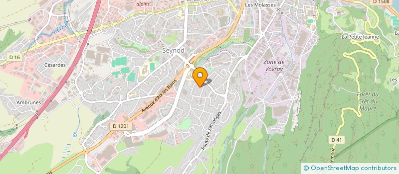 localisation de l'entreprise MADAME GENEVIEVE ESSEVAZ ROULET à ANNECY