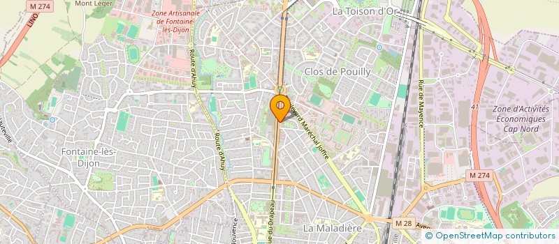 localisation de l'entreprise MADAME GENEVIEVE ESTIVALET à DIJON