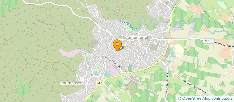 localisation de l'entreprise MADAME GENEVIEVE FABRE  COURNONTERRAL