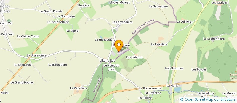 localisation de l'entreprise MADAME GENEVIEVE FABRY à SABLONS-SUR-HUISNE