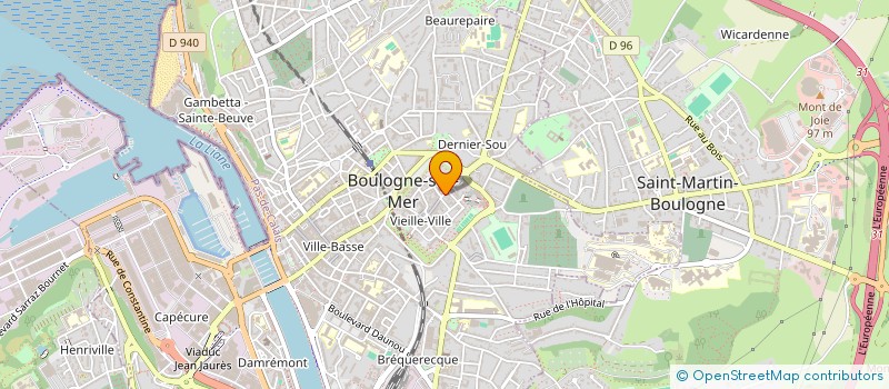 localisation de l'entreprise MADAME GENEVIEVE FACE  BOULOGNE-SUR-MER