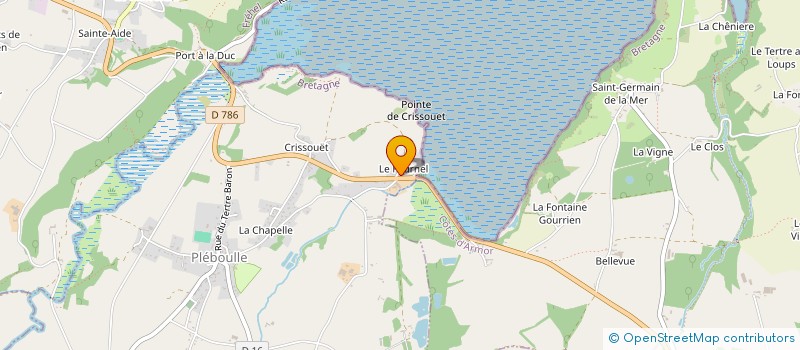 localisation de l'entreprise MADAME GENEVIEVE FANOUILLERE  PLEBOULLE