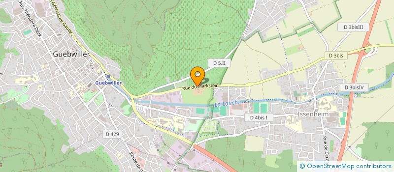 localisation de l'entreprise MADAME GENEVIEVE FORNY  ISSENHEIM