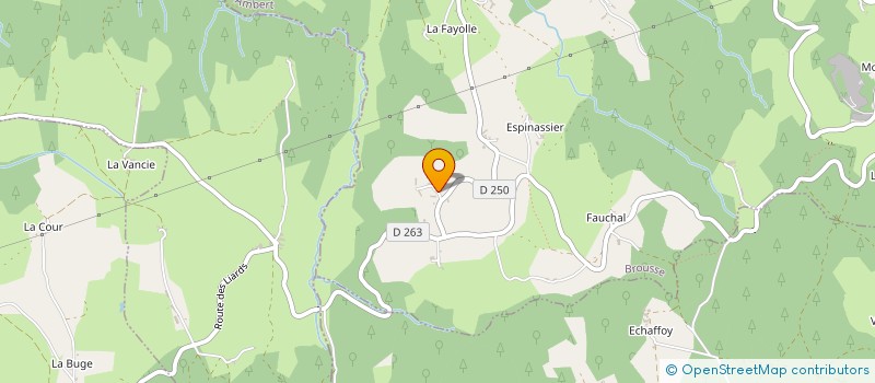 localisation de l'entreprise MADAME GENEVIEVE FOUILLOUX à BROUSSE