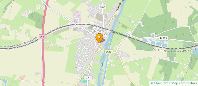 localisation de l'entreprise MADAME GENEVIEVE FRENEHARD  NOYEN-SUR-SARTHE