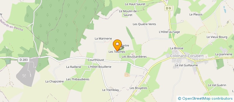 localisation de l'entreprise MADAME GENEVIEVE FREULON à PERCHE-EN-NOCE
