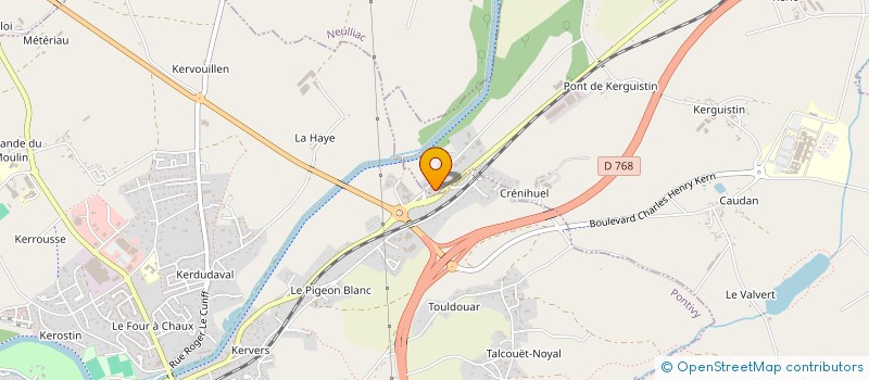 localisation de l'entreprise MADAME GENEVIEVE FRICOT  KERFOURN