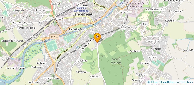localisation de l'entreprise MADAME GENEVIEVE FUSTEC à LANDERNEAU