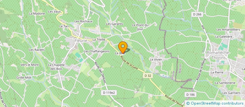 localisation de l'entreprise MADAME GENEVIEVE GACHON à FLEURIE