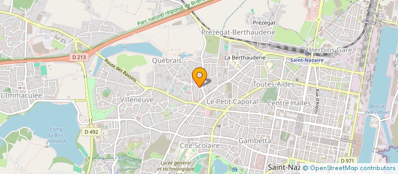 localisation de l'entreprise MADAME GENEVIEVE GADET à SAINT-NAZAIRE