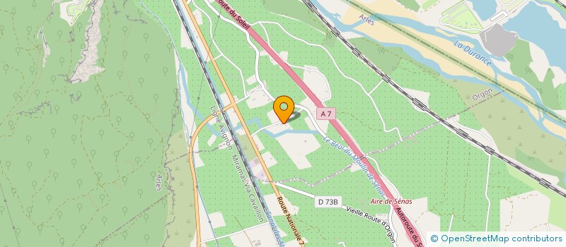 localisation de l'entreprise MADAME GENEVIEVE GAGGINI  ORGON