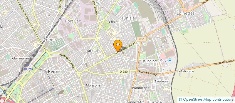localisation de l'entreprise MADAME GENEVIEVE GAILLARD  REIMS