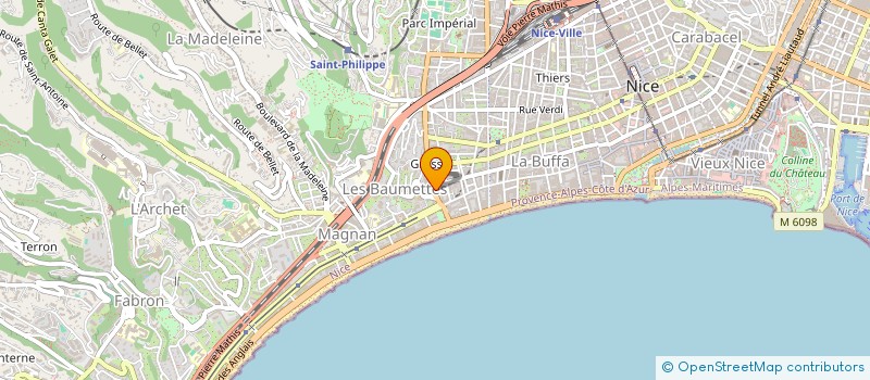 localisation de l'entreprise MADAME GENEVIEVE GAILLARD à NICE
