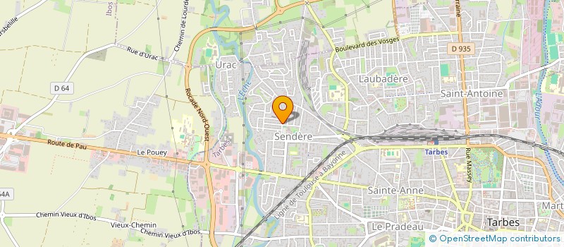 localisation de l'entreprise MADAME GENEVIEVE GARCIA  TARBES