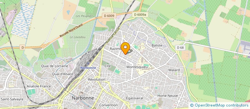 localisation de l'entreprise MADAME GENEVIEVE GARCIA à NARBONNE