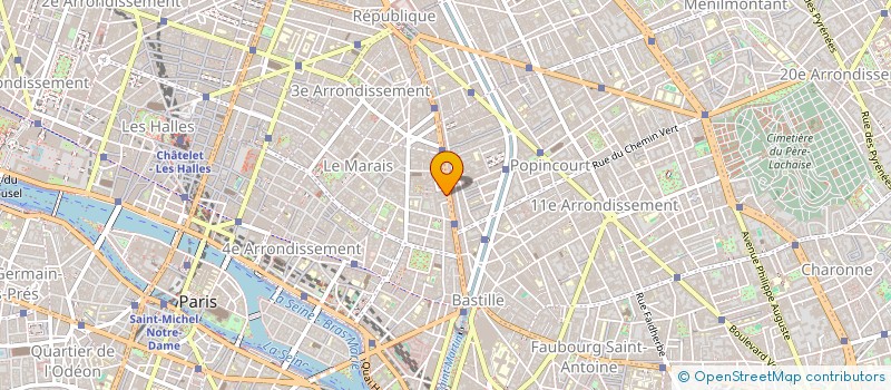 localisation de l'entreprise MADAME GENEVIEVE GAUBE  PARIS