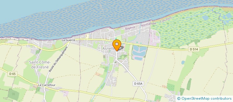 localisation de l'entreprise MADAME GENEVIEVE GAUQUELIN DES PALLIERES  ASNELLES