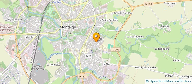 localisation de l'entreprise MADAME GENEVIEVE GAUTHIER  MONTAIGU-VENDEE