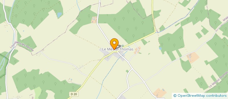 localisation de l'entreprise MADAME GENEVIEVE GAUTHIER à LE MESNIL-THOMAS